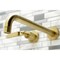 Kingston Brass KS8057KL Wall Mount Tub Faucet, Brushed Brass KS8057KL - alternate 2